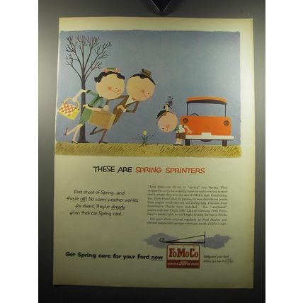 1957 Ford Motor Company Ad - These are spring sprinters