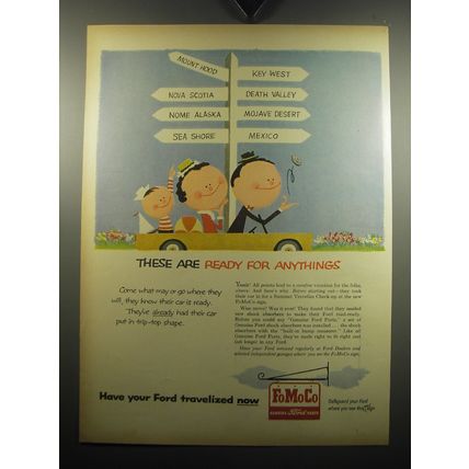 1957 Ford Motor Company Ad - These are ready for anythings