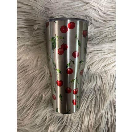 Cherries Stainless Steel 30oz Tumbler, NEW