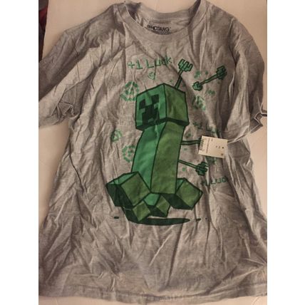 New Mine Craft Creeper Boys XL T-Shirt