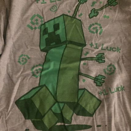 New Mine Craft Creeper Boys XL T-Shirt