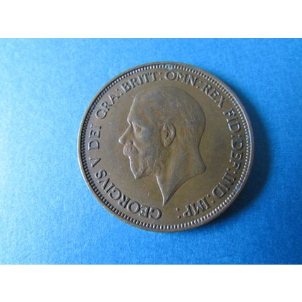 1936 GEORGE V ONE PENNY FREE POST. (bb)