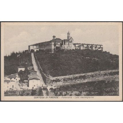 Panorama, Lato Mezzogiorno, Certosa di Firenze, c.1910s - PGFF Cartolina