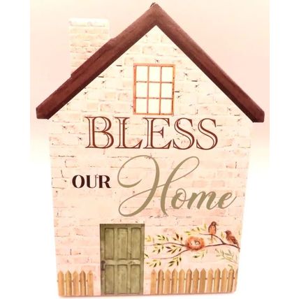 Bless Our Home Plaque Wall & Freestanding 20 CM Gift Home Decor Christianity