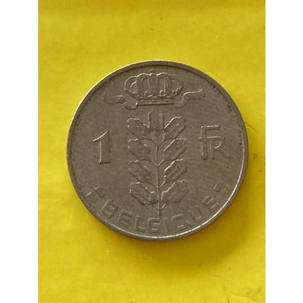 Umlaufmünze Belgien 1 Franc 1963 Belgique