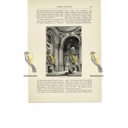 Great Hall, Castle Howard, Yorks, Book Illustration (Print), 1891