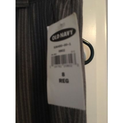 Old Navy Women's Gray Striped Dress Pants Slacks Size 8