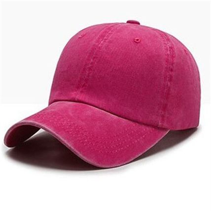Unisex Cap Plain Color Washed Baseball Cap Casual Adjustable Outdoor Trucker