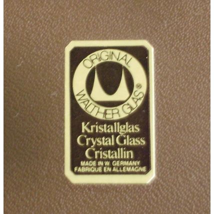 Walther Crystal Glass cake stand plate