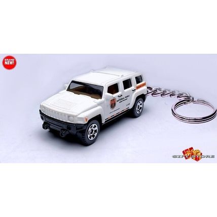 RARE KEYCHAIN WHITE HUMMER H3