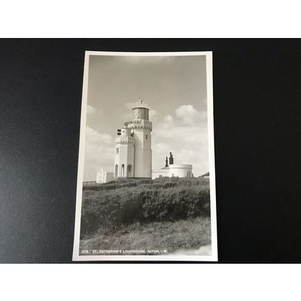 St Catherines Lighthouse Niton Real Photo Isle of White Nigh UNUSED postcard VGC
