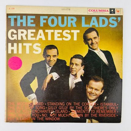 Four Lads – The Four Lads' Greatest Hits Vinyl LP Record Album CL-1235