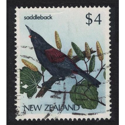 New Zealand Saddleback Bird 1986 Canc SG#1295