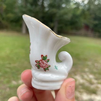 Miniature Pitcher Set Porcelain Multi-Color Unbranded Pcs & 1 Royal Worcester Pc