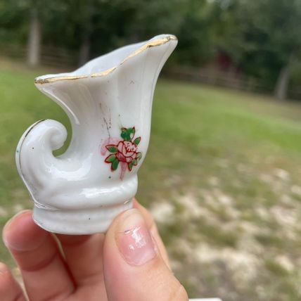 Miniature Pitcher Set Porcelain Multi-Color Unbranded Pcs & 1 Royal Worcester Pc