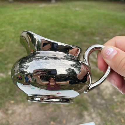 Miniature Pitcher Set Porcelain Multi-Color Unbranded Pcs & 1 Royal Worcester Pc