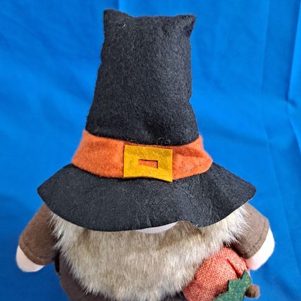Homemade Lot 2 PILGRIM PLUSH GNOMES Bean Bag Thanksgiving Harvest Turkey Holiday