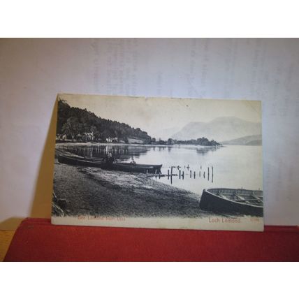 BEN LOMOND FROM LUSS, LOCH LOMOND used postcard by Stengel & Co 1928 postmark =