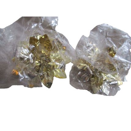 Ed's Variety Store Vintage Pair of Floral Candlesticks Holders
