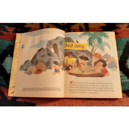 Old Vintage Little Golden Book Hanna Barbera Cave Kids (A) Edition 1963