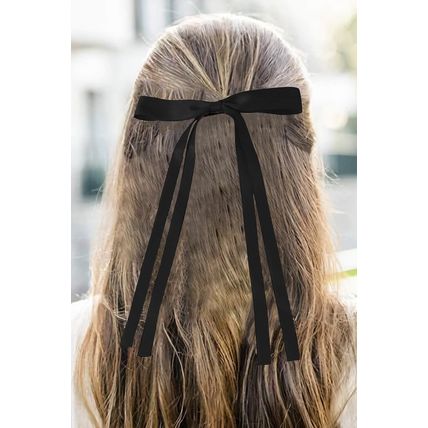 Black Ribbon Bowknot Hair Clip