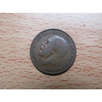 GB 1922 George V 1/2d Half Penny Coin