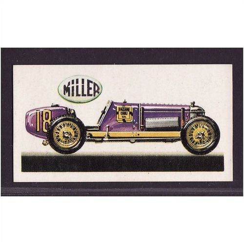 1968 Brooke Bond Tea card HISTORY OF THE MOTOR CAR no.30 Miller