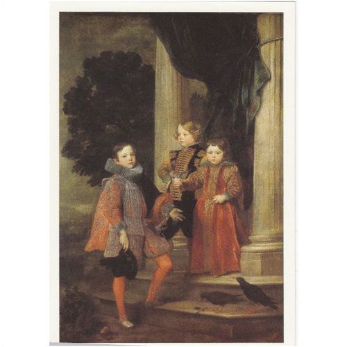 Colour Postcard - The Balbi Children 1625-7 by Anthony Van Dyck