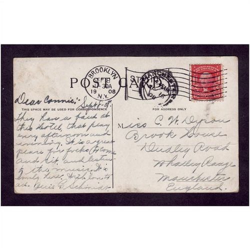 AMERICA - BRIGHTON BEACH HOTEL NEW YORK - BROOKLYN 1908 USED