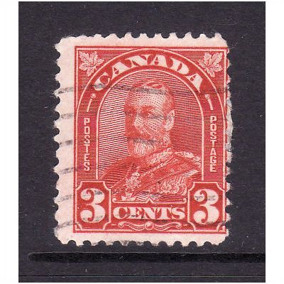CANADA 1931 SG 303 3c SCARLET FINE USED #4