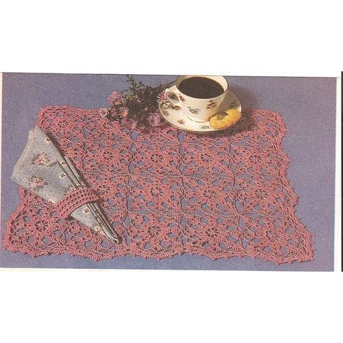 Crochet Doily Pattern Passion For Pink Placemat