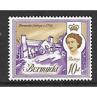 BERMUDA 1965 10d VIOLET AND OCHRE BERMUDA COLLEGE SG 170a M MINT