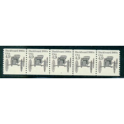 2124 4.9c Buckboard Very Fine MNH Dry Gum PNC 4/5 V0101