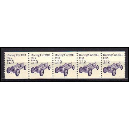2262 17.5c Race Car Fine MNH Dry Gum PNC 1/5 X0938