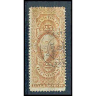 Used R47 25c Washington 'LIFE INSURANCE' Average WA1677