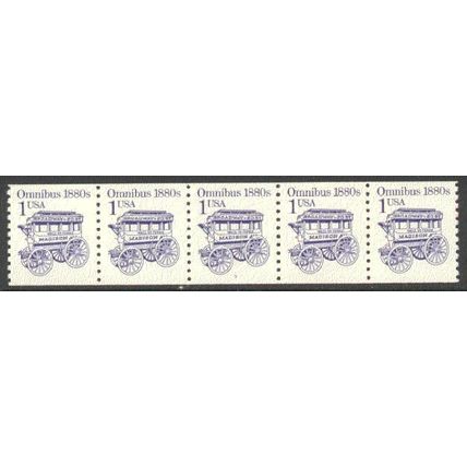 2225b 1c Omnibus Fine MNH Dry Gum PNC 3/5 R0117