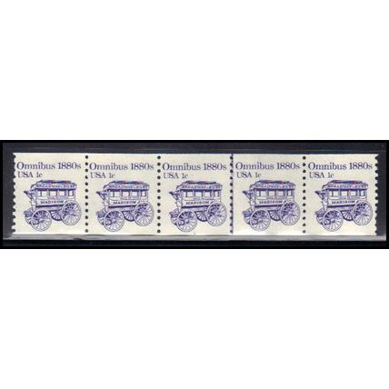 1897 1c Omnibus Very Fine MNH Dry Gum PNC 1/5 KA9095