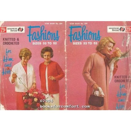 Fashions Sizes 32 to 52 Knitted & Crocheted for Him and Her