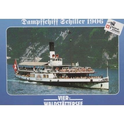 Dampffschiff Schiller 1906 German Cruise Ship Liner Postcard
