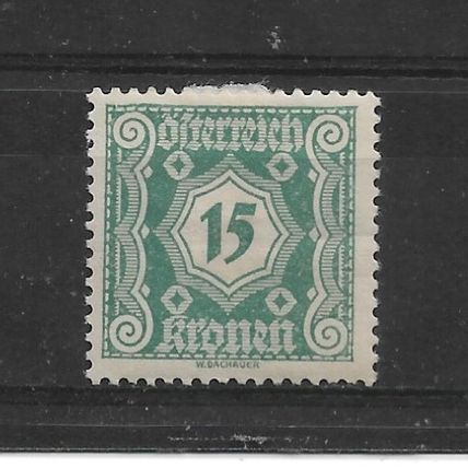 Austria.D527 15k Turquoise.Mounted Mint.Aug22