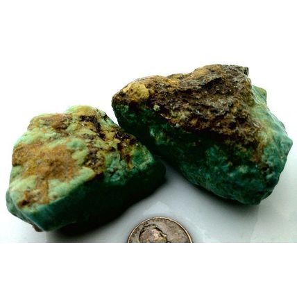 Turquoise Mountain Turquoise Gemstone Carving Cabbing Rough Lot 4