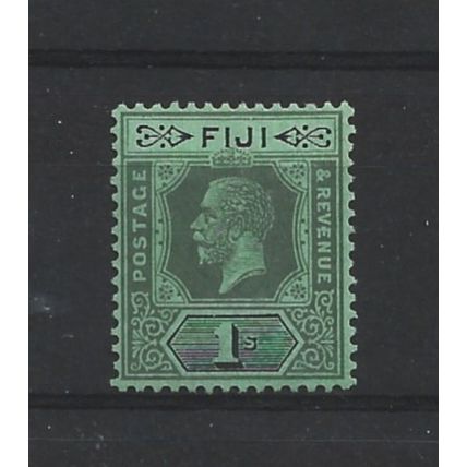 Fiji.SG238 1s Black/Emerald.Mounted Mint.May24b