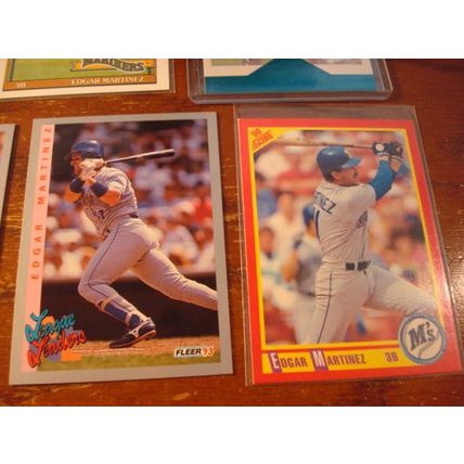 1990-1996, 9-Cards, HOF, EDGAR MARTINEZ, Mariners