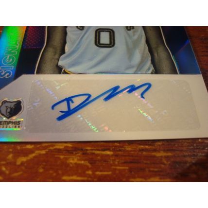 2019/20 Donruss Optic, Autograph Card, DeANTHONY MELTON, Blue Prizm, Grizzlies