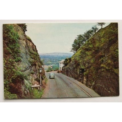 1967 postcard Wyche Cutting, Malvern