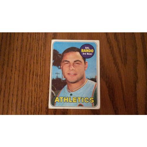 1969 Topps Card # 371 Sal Bando Poor (1) Oakland Athletics