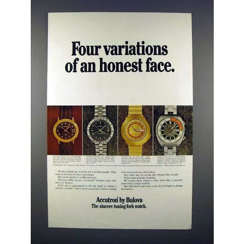 1971 Bulova Accutron Astronaut N, Deep Sea A Watch Ad