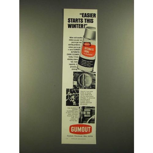 1975 Gumout Automatic Choke Cleaner Ad - Easier Starts