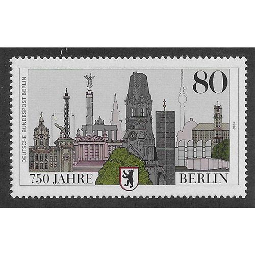 BERLIN -1987 U/M 80pf '750TH ANN OF BERLIN' (EBID63-237)