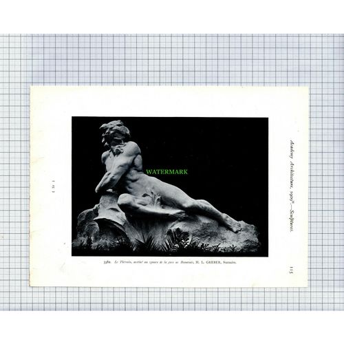 8817) H L GREBER Sculptor Beauvais - 1909 Book Print